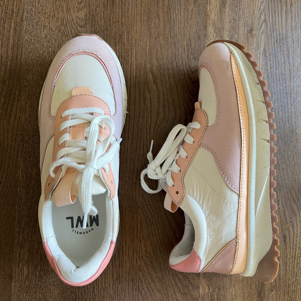 Madewell Kickoff Trainers Blush - Picture 4 of 6